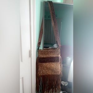 BRAND NEW leather crossbody bag